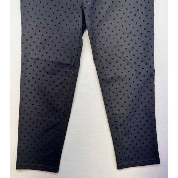 Talbots Womens Polka Dot Pants Petites 12P Black - Picture 6 of 13